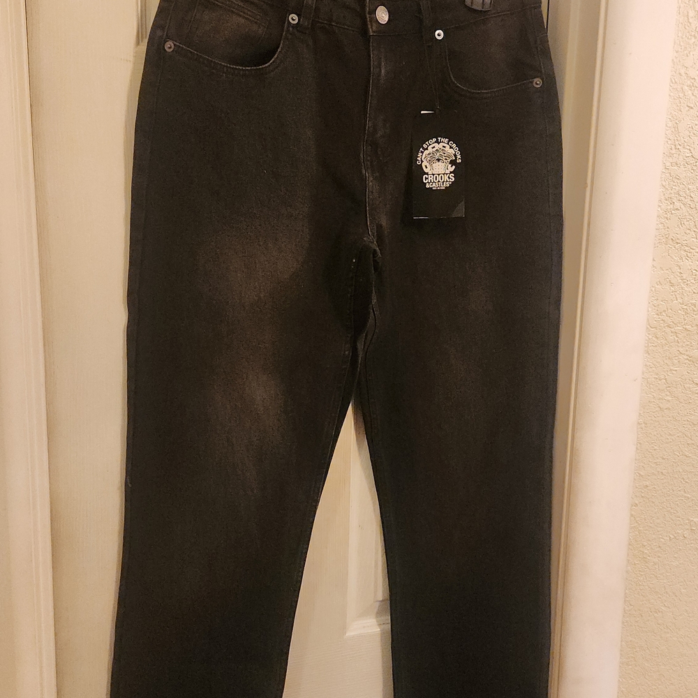 Crooks & Castles Men's Black Jeans